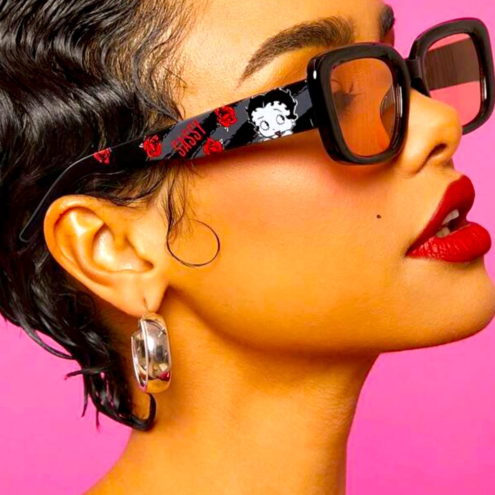 Betty Boop Women's Frame Glasses With Storage Bag